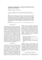A review of research on lightning protection for photovoltaic systems