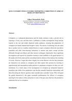 Quis custodiet IPSOS custodes? Reporting corruption in African media environments