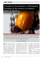 Freedom of association vs substantive freedom in the context of workers’ rights in Namibia