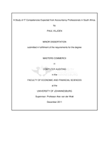 A study of IT competencies expected from accountancy professionals in South Africa