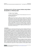 The Removal of Cu (II) from aqueous solution using sodium borohydride as a reducing agent