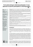 From active joining to child-led participation: A new approach to examine participation in teaching practice