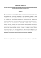 The influence of industry guest lectures on auditing students' participation and perceptions of employability skills