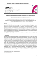 Influence of information flow on logistics management in the Industry 4.0 era