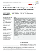 The Neolithic Pitted Ware culture foragers were culturally but not genetically influenced by the Battle Axe culture herders