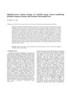 Optimal power control strategy of a hybrid energy system considering demand response strategy and customer interruption cost