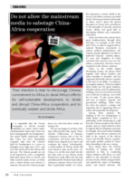 Do not allow the mainstream media to sabotage China-Africa cooperation