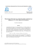 Measurement of the total cross section from elastic scattering in pp collisions at  √s = 8 TeV with the ATLAS detector