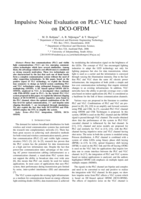Impulsive Noise Evaluation on PLC-VLC based on DCO-OFDM