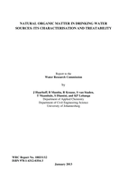 Natural organic matter in drinking water sources: its characterisation and treatability