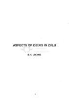 Aspects of deixis in Zulu