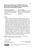 Improving teaching and learning of ethics and human rights in the radiography undergraduate programme with the HECAF model