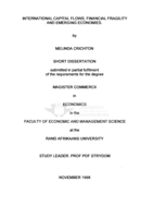 International capital flows, financial fragility and emerging economies
