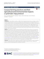 Cassava farming practices and their agricultural and environmental impacts : a systematic map protocol