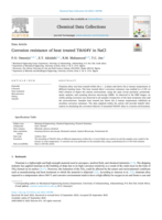 Corrosion resistance of heat treated Ti6Al4V in NaCl