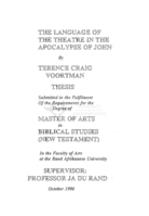 The language of the theatre in the apocalypse of John