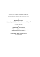 Young adults from divorced families : a conceptual framework for practice