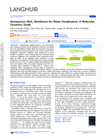 Nanoporous MoS2 membrane for water desalination : a molecular dynamics study
