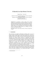 E-education in an open distance university