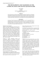 The Development and Validation of the Communicating for Change Questionnaire