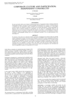 Corporate culture and participation: independent constructs?