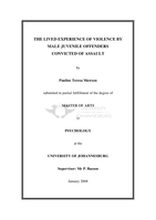 The lived experience of violence by male juvenile offenders convicted of assault