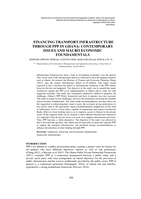 Financing transport infrastructure through PPP in Ghana : contemporary issues and macro economic foundamentals