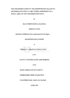 The implementation of the hermeneutic-dialectic methodology for an ABET needs assessment in a rural area of the Northern Province