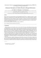 Chemical absorption of carbon dioxide in biogas purification