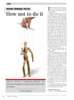 Fighting patronage politics : how not to do it