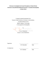 A survey investigating and establishing public perception of homoeopathy in living standard measure groups 2, 3, 4, 5 and 6 in South Africa