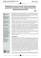 Mapping pre-service teachers’ faulty reasoning in geometric translations to the design of Van Hiele phase-based instruction