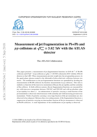 Measurement of jet fragmentation in Pb+Pb andp p collisions at psNN = 5:02 TeV with the ATLASdetector