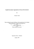 Capital investment appraisal in a process environment