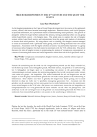 Free burgher women in the 18th century and the quest for status