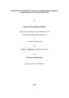 Utilisation of employee assistance programme to reduce absenteeism on construction sites