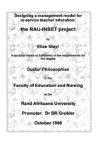 Designing a management model for in-service teacher education : the RAU-INSET project