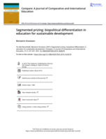 Segmented prizing: biopolitical differentiation in education for sustainable development