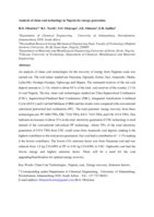 Analysis of clean coal technology in Nigeria for energy generation