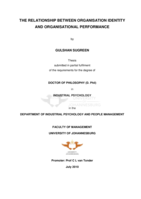 The relationship between organisation identity and organisational performance