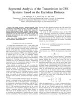 Segmental analysis of the transmission in CSK systems based on the Euclidean distance