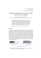 Analysis of elongation variance of tendons using stress-strain graphs