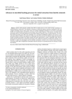 Advances in microbial leaching processes for nickel extraction from lateritic minerals