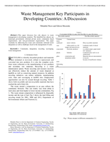 Waste management key participants in developing countries : a discussion