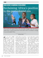 From victims to champions of development : reclaiming Africa’s position in the postcolonial era