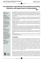 An exploration of guesthouse fresh produce purchasing behaviour and supply chains in Johannesburg