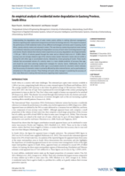 An empirical analysis of residential meter degradation in Gauteng Province, South Africa
