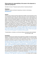 Reformulating the responsibilities of the actors in the classroom : a cybernetic perspective