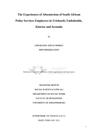 The experiences of absenteeism of South African Police Services employees in Trichardt, Embalenhle, Kinross and Secunda