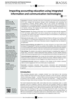 Impacting accounting education using integrated information and communication technologies